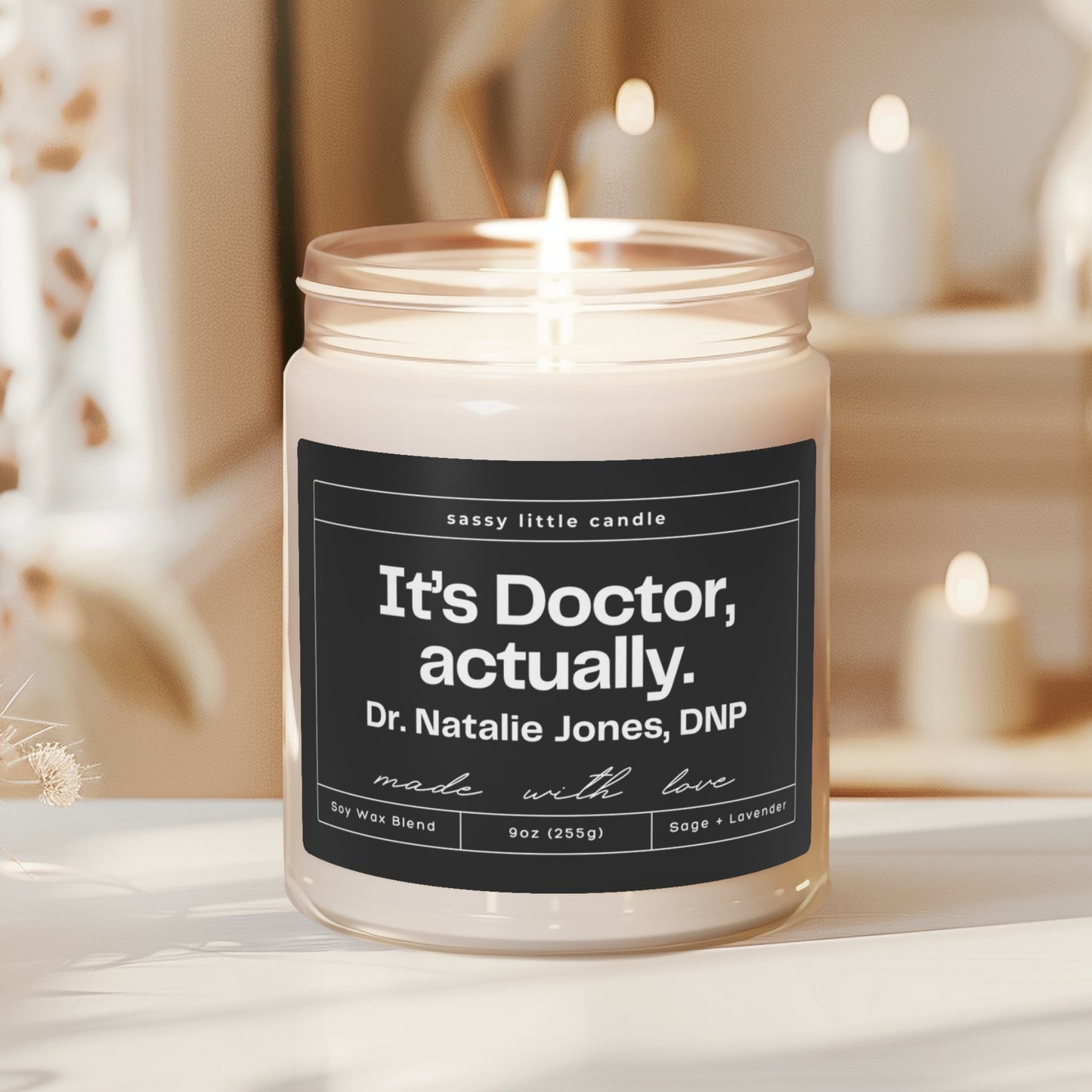 It's Doctor, Actually Candle