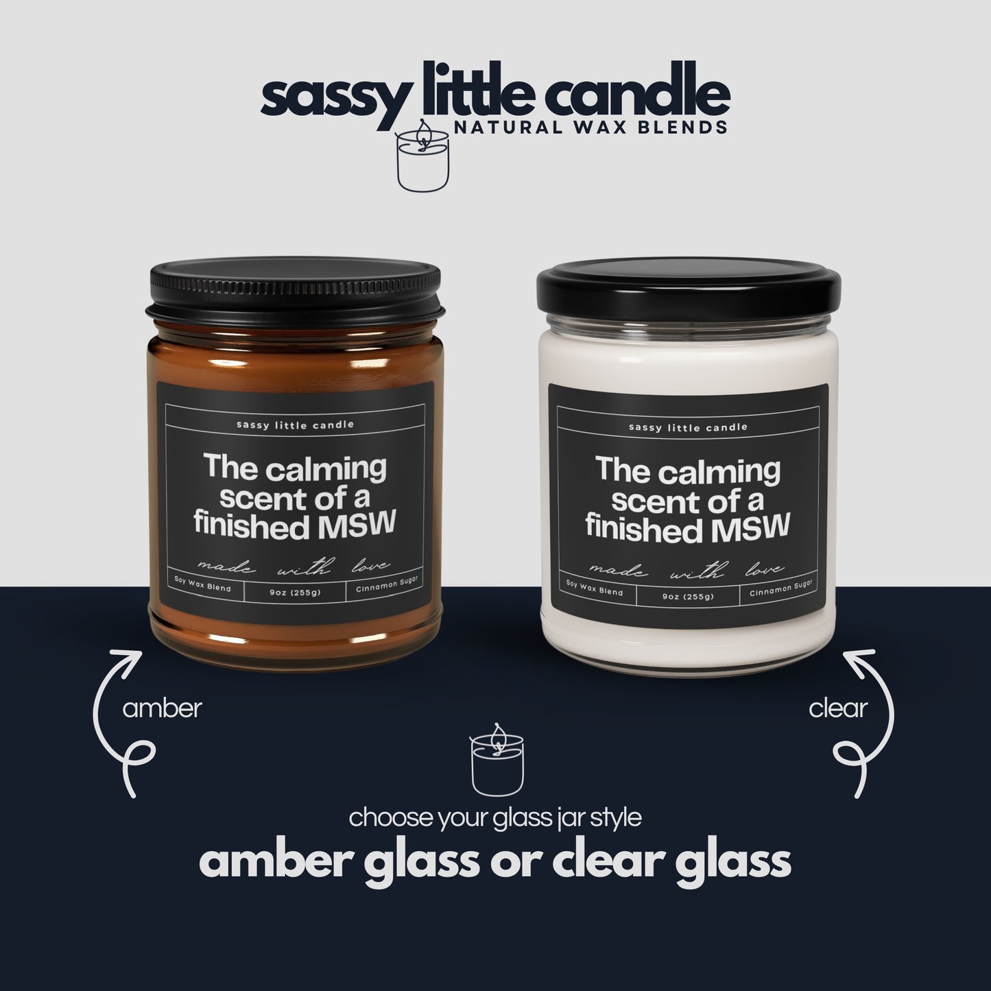 MSW Graduation Candle