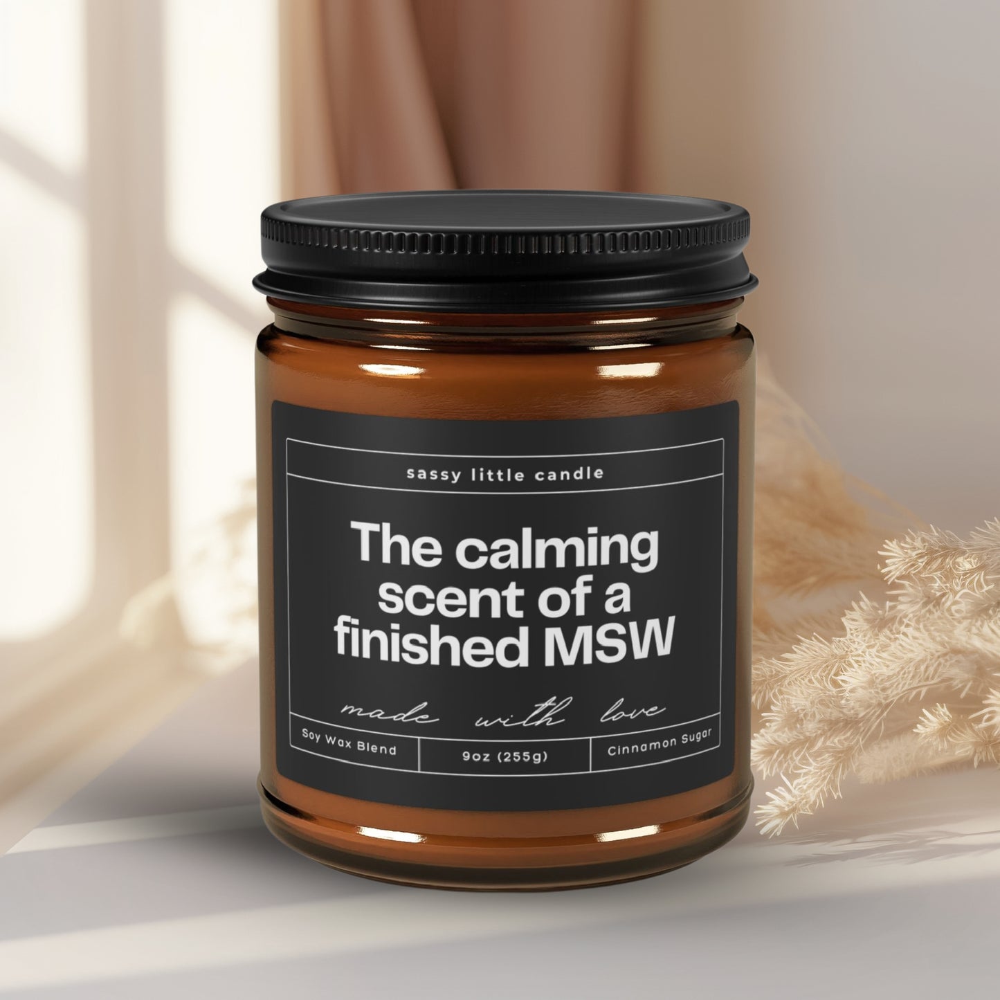 MSW Graduation Candle