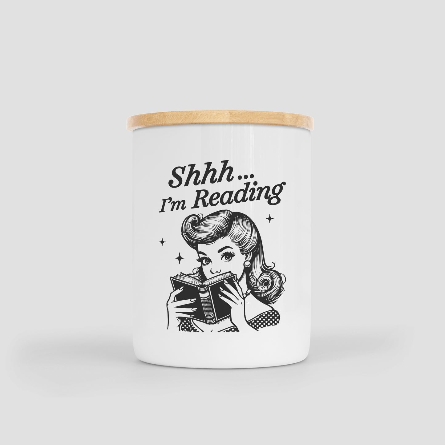 Shhh I'm Reading Candle