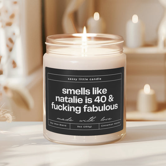 40 & Fabulous Candle
