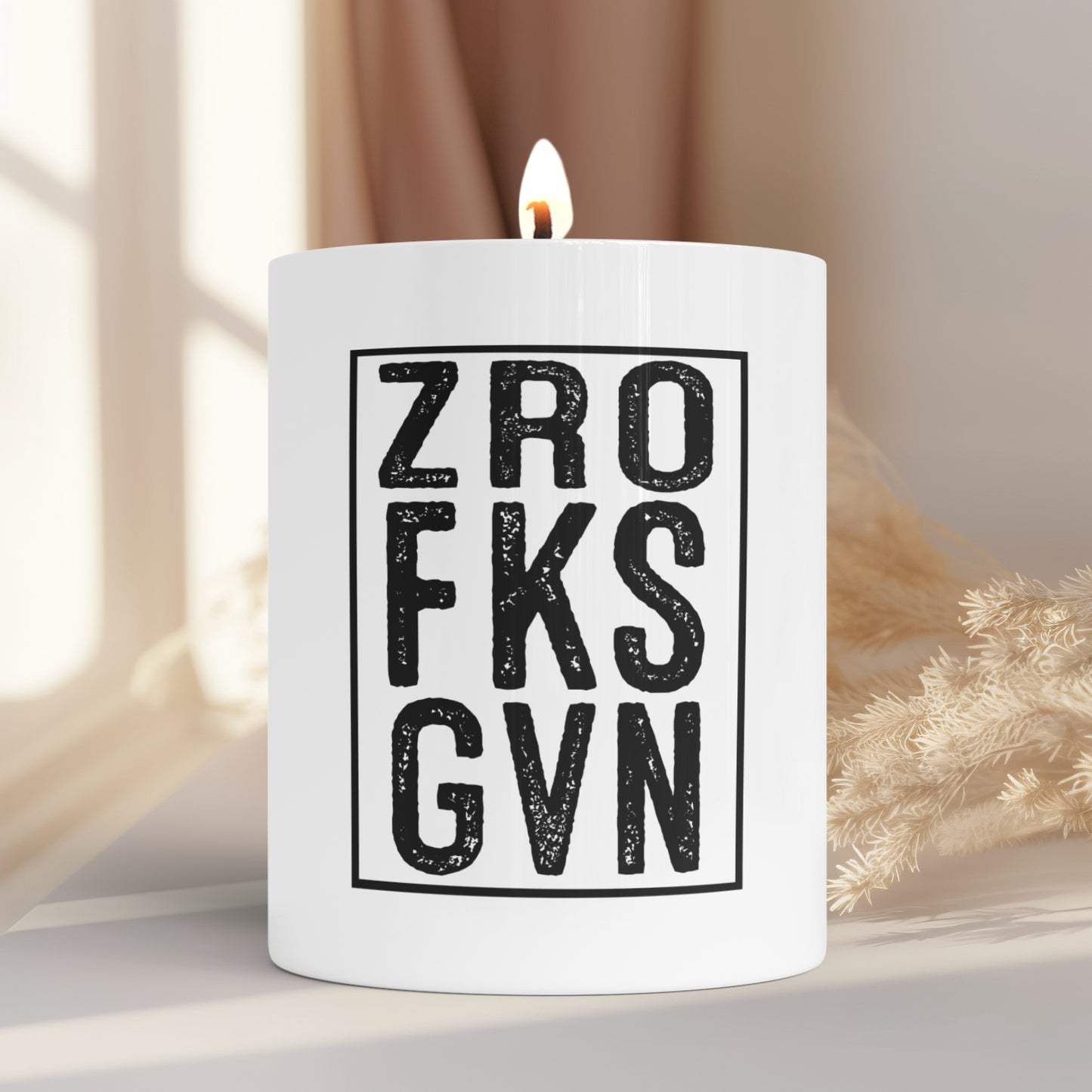 Zro Fks Gvn Candle