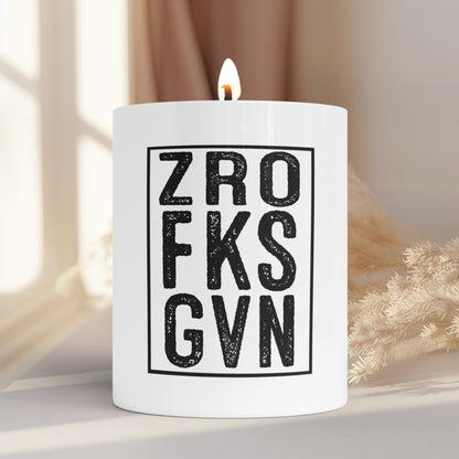 Zro Fks Gvn Candle