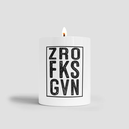 Zro Fks Gvn Candle