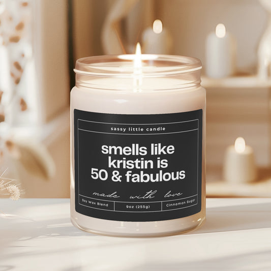 50 & Fabulous Candle